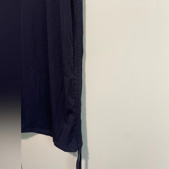 Shein Women’s Navy Blue Drawstring Ruched Side Scoop Neck Dress - Medium - Picture 5 of 10